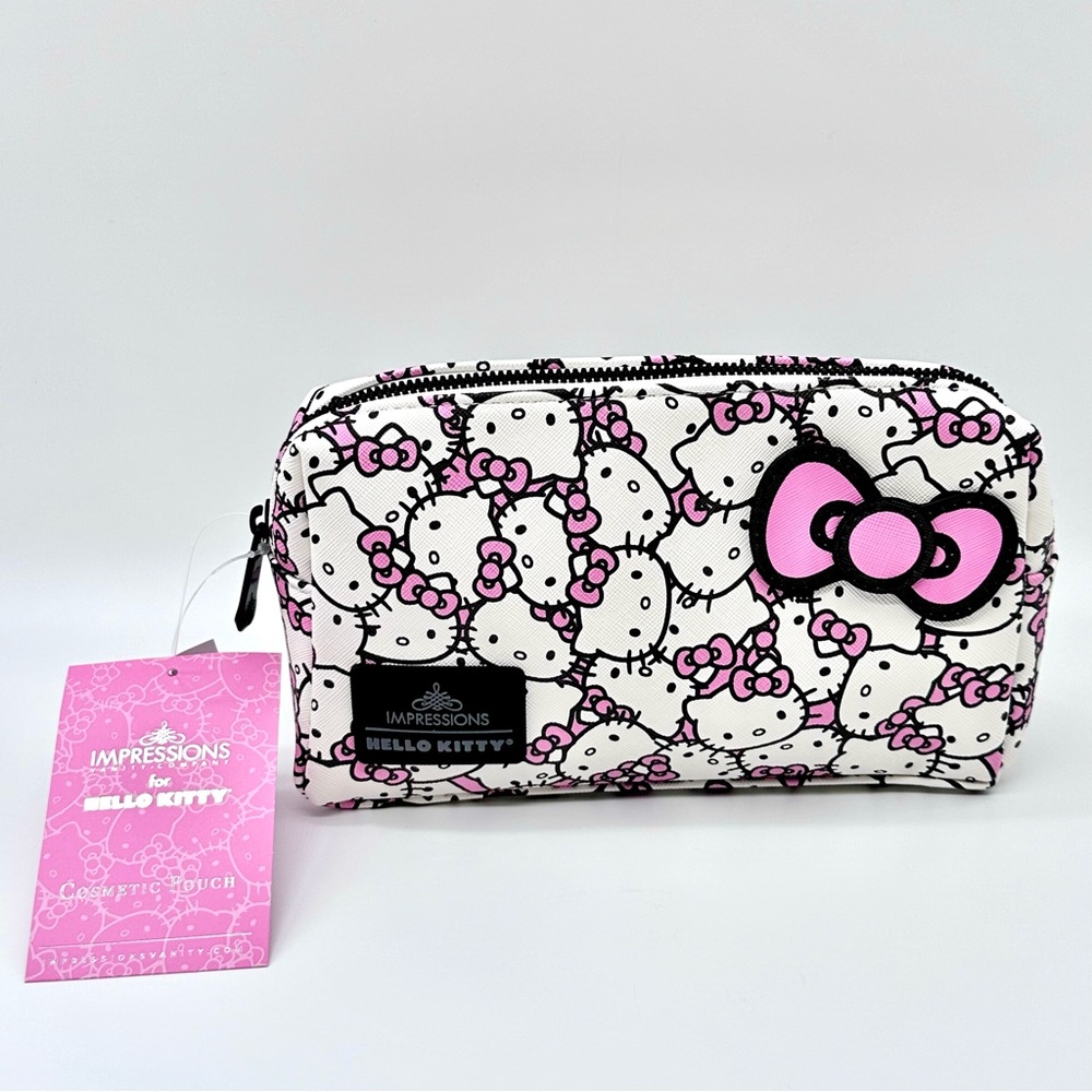 Sanrio Hello Kitty x Impressions Vanity Cosmetic Pouch (White/Pink)